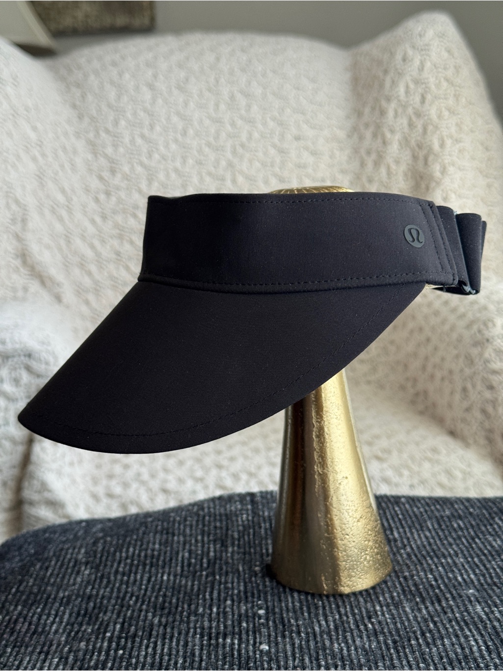 Lululemon Athletica Black Performance Visor With Logo